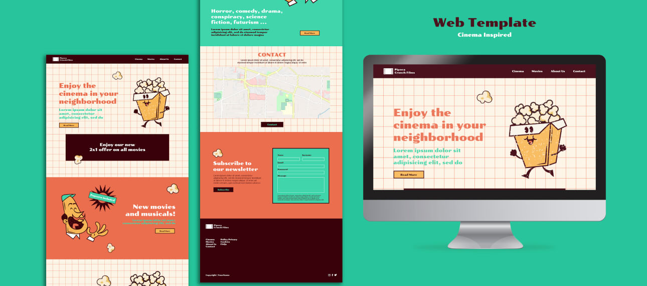Modern Landing Pages Template Design