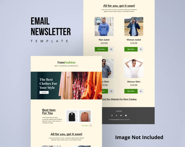 Email Newsletter Template Design